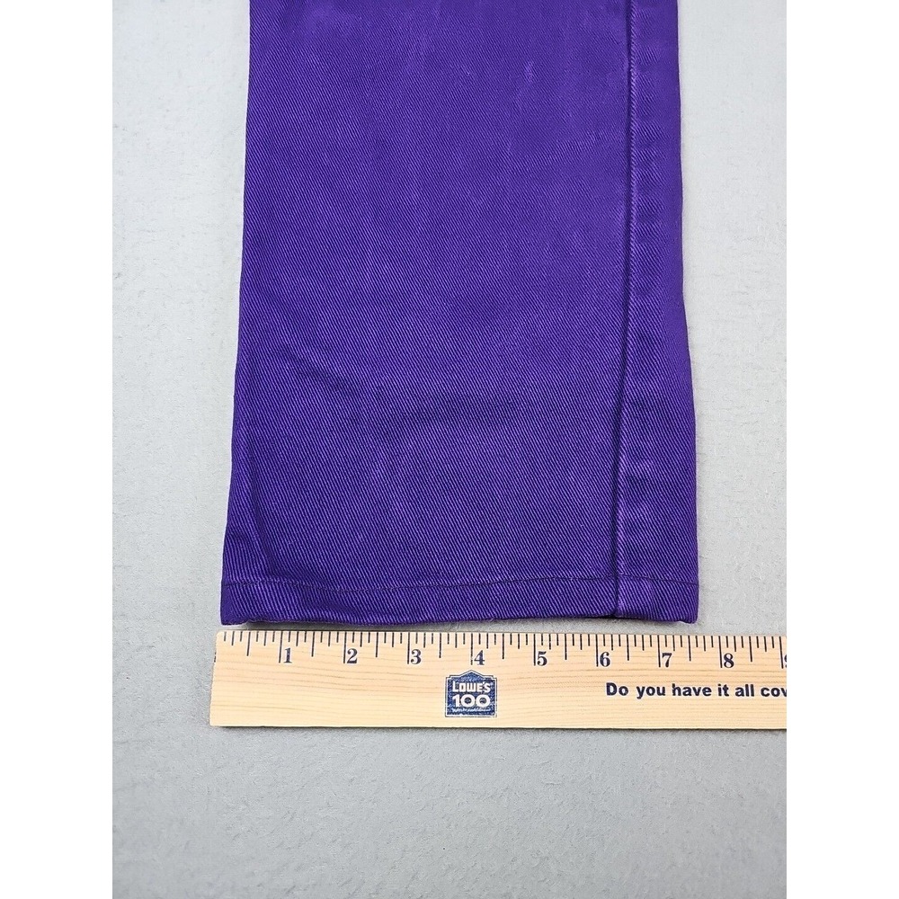 Roper Women's 13/14 28x29 Western Bareback Jeans Purple High Rise Mom Cowgirl - Picture 8 of 15